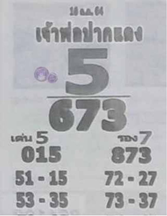 หวยเจ้าพ่อปากแดง