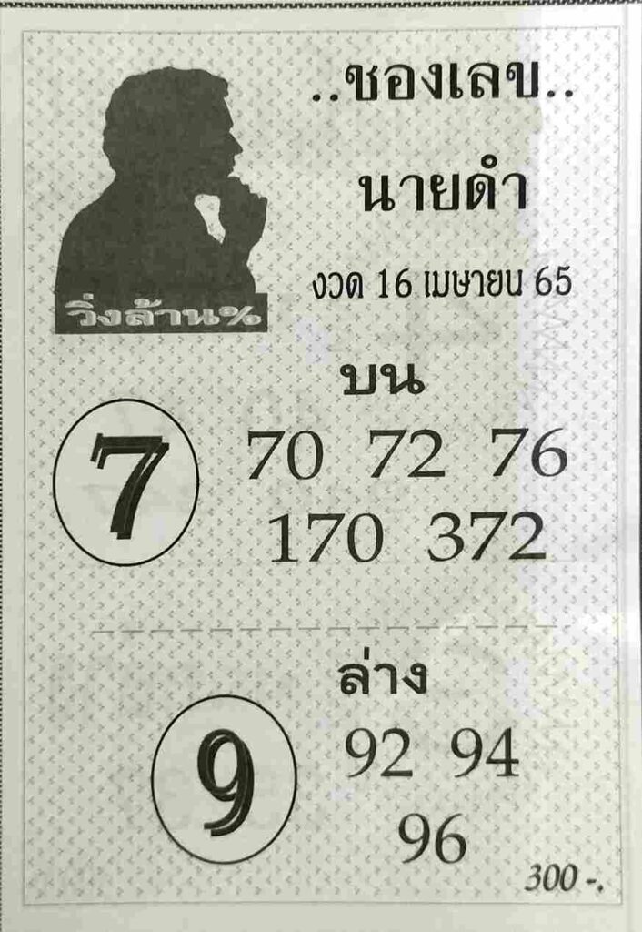 หวยซองล็อคพารวย