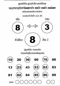 เลขเด็ด หวยหลวงตาจันทร์1/10/65