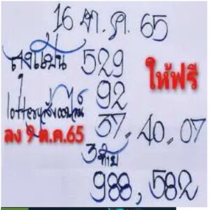 เลขเด็ดlottonew หวยลุงแป้น16-10-65