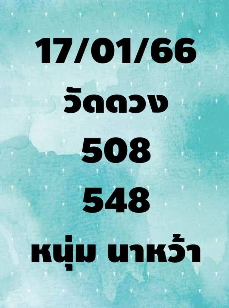 เลขเด็ดlottonew หวยหนุ่มนาหว้า 17-1-66