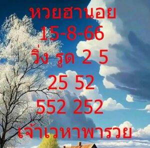 หวยฮานอย 15-8-66