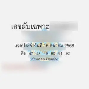 เลขลับเฉพาะ 16-10-66