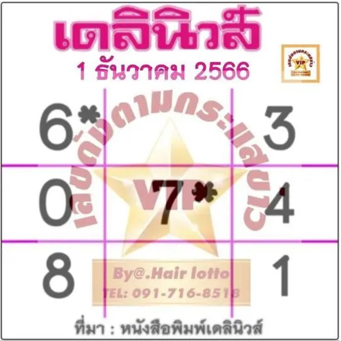 เลขเดลินิวส์ 1-12-2566