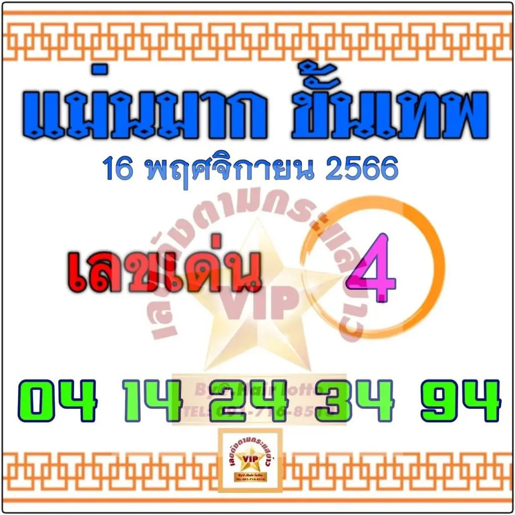 แม่นมากขั้นเทพ 16-11-66