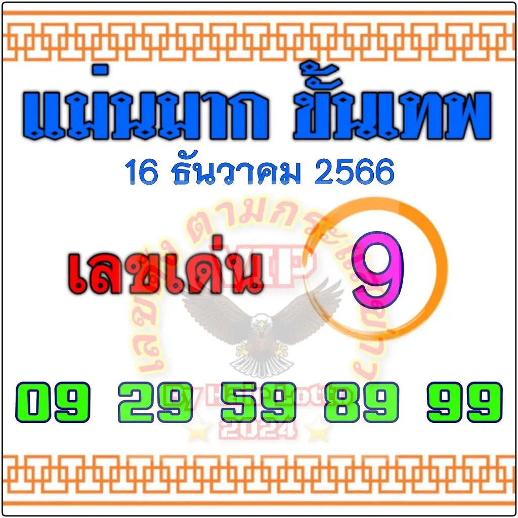 แม่นมากขั้นเทพ 16-12-66