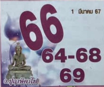 หวยปู่ฤาษีตาไฟ 1-3-67