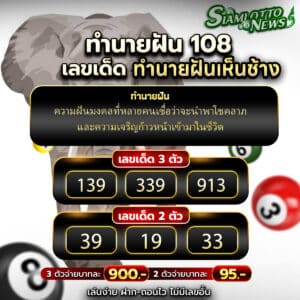 ทำนายฝันเห็นช้าง